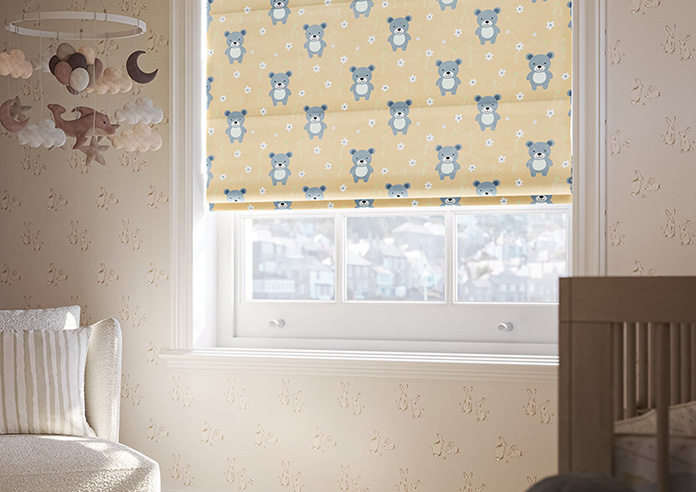 Teddy Trails, Cream - Twist&Fit Roman Blind - Image 5